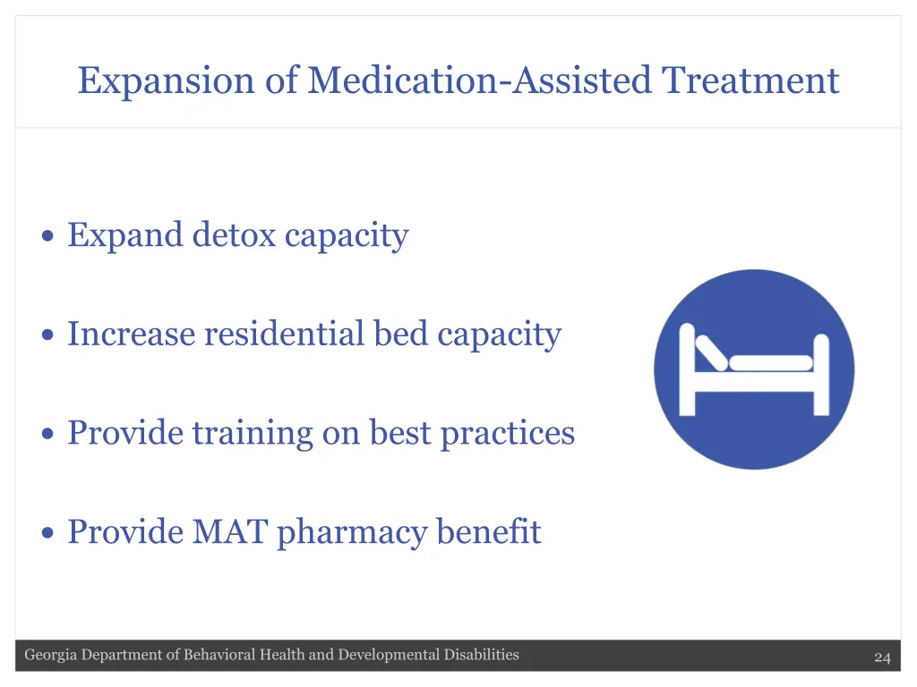 expansion of medication assisted treatment