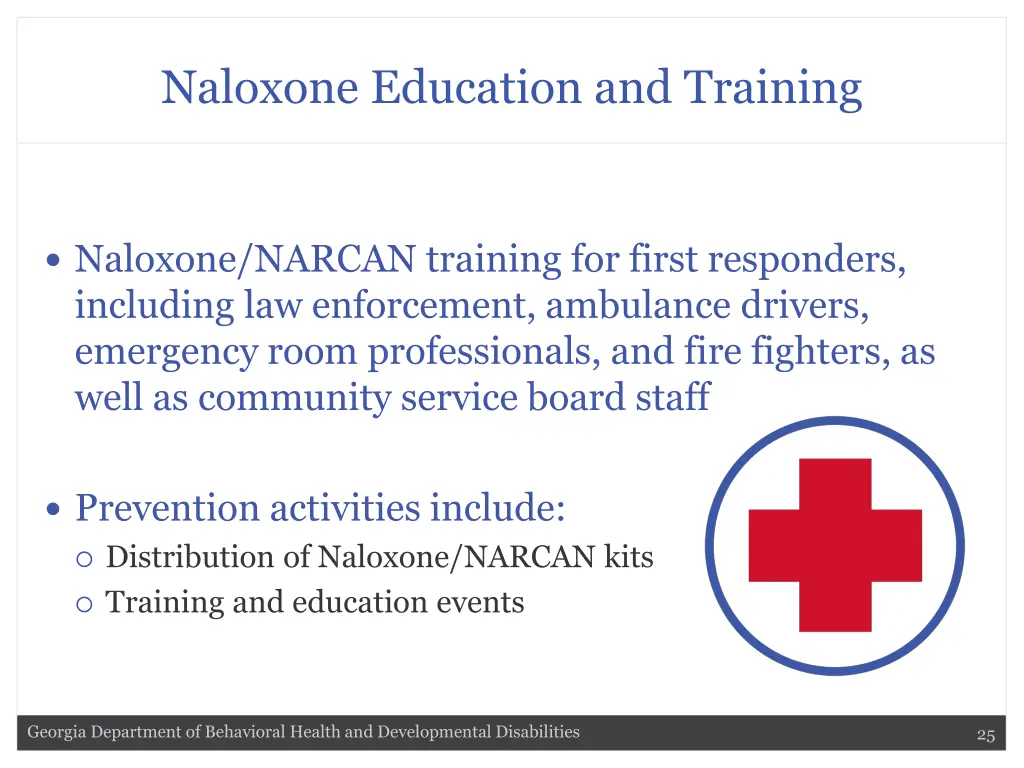 naloxone education and training