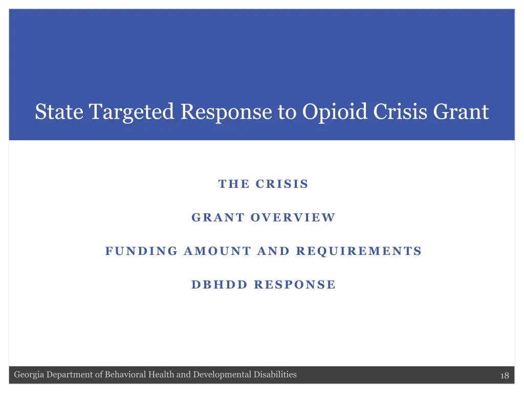 state targeted response to opioid crisis grant