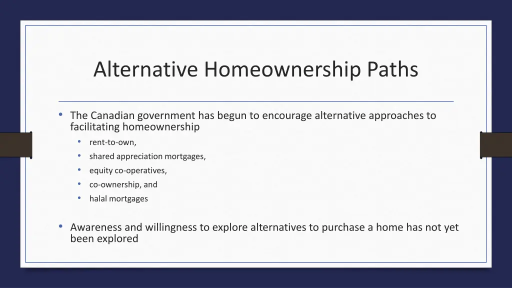 alternative homeownership paths