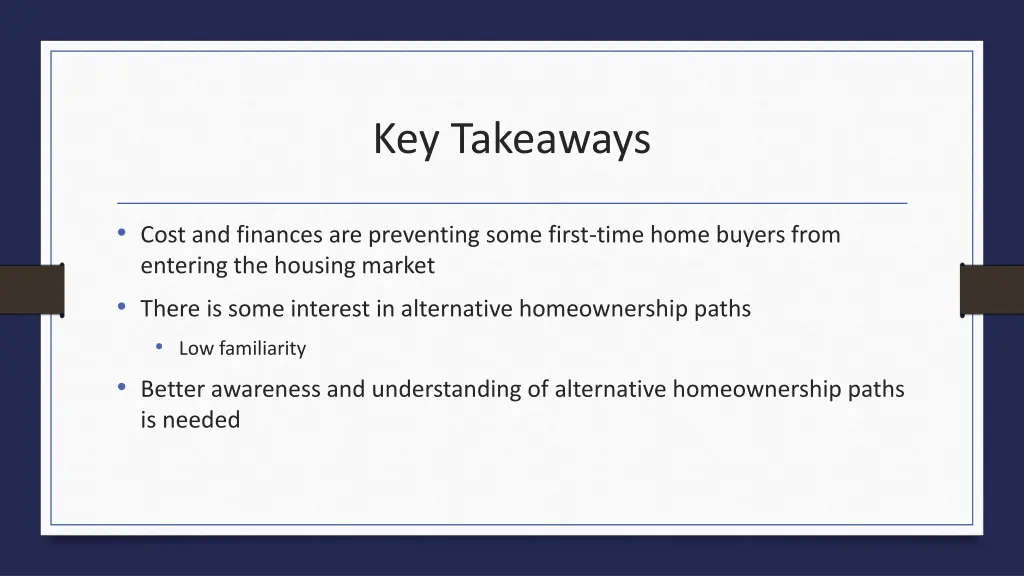 key takeaways