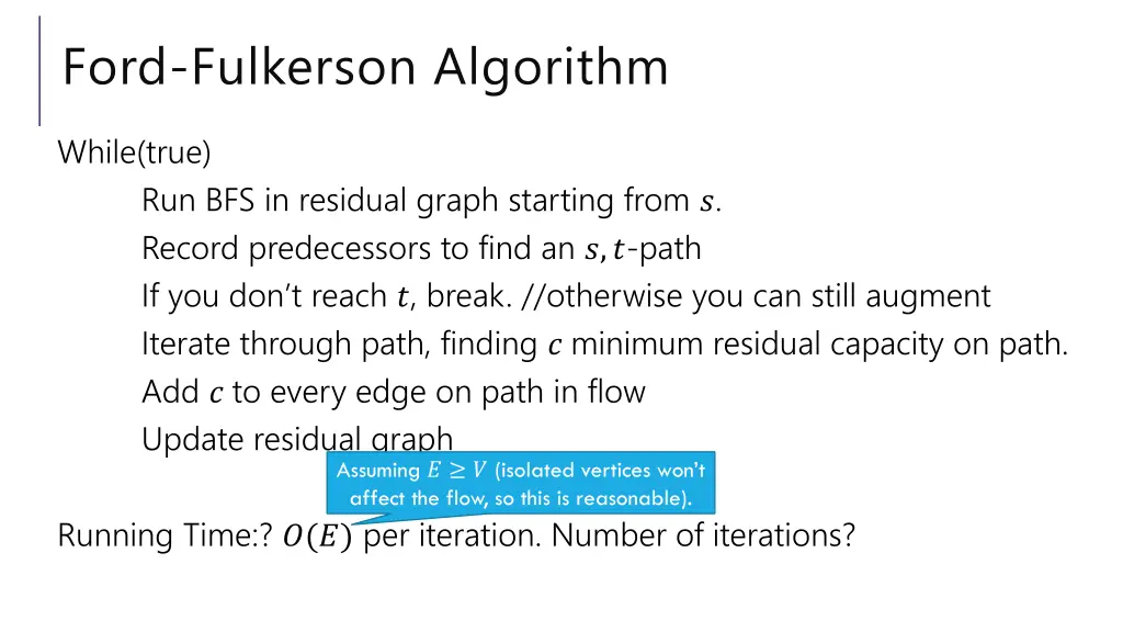 ford fulkerson algorithm 1