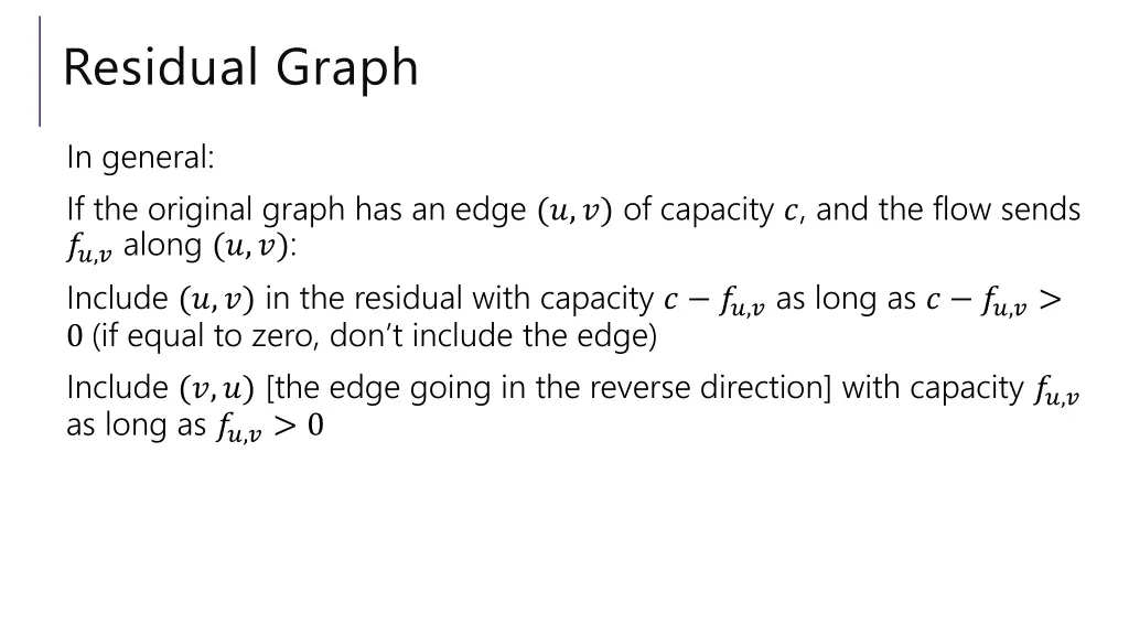 residual graph