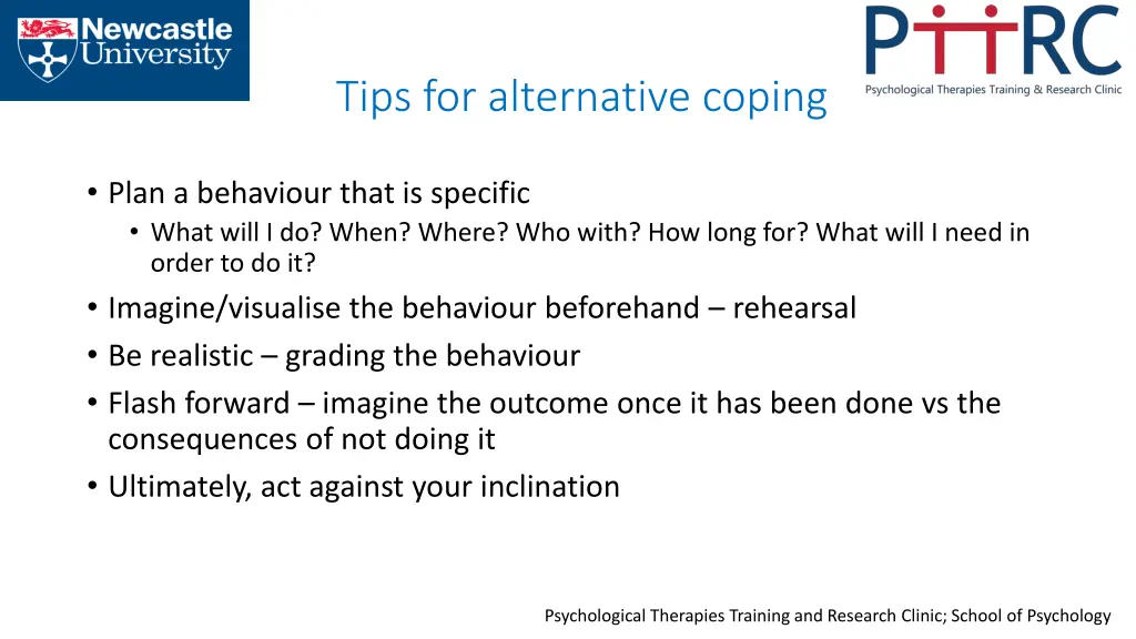 tips for alternative coping