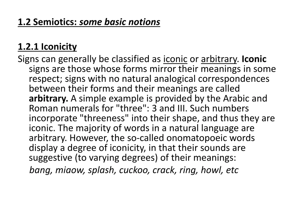 1 2 semiotics some basic notions