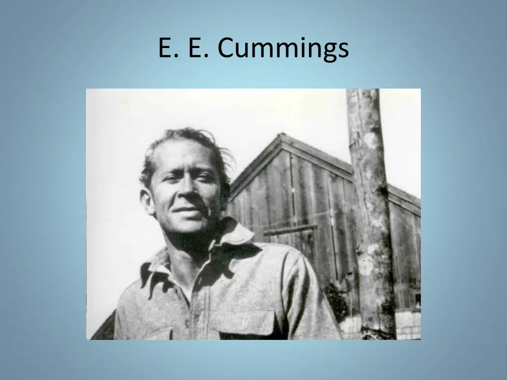 e e cummings