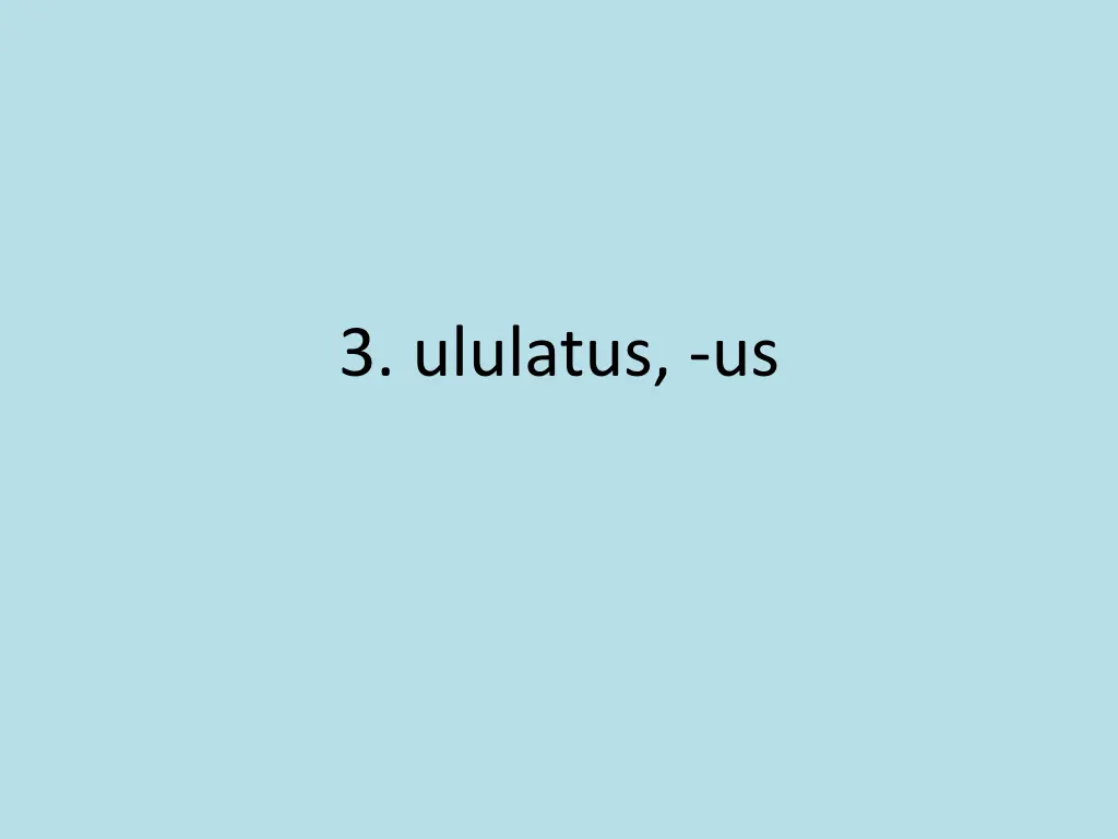 3 ululatus us