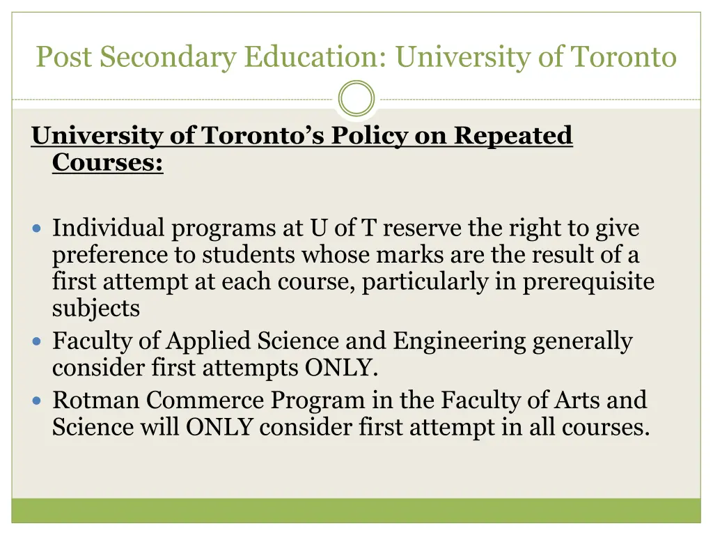 post secondary education university of toronto 1