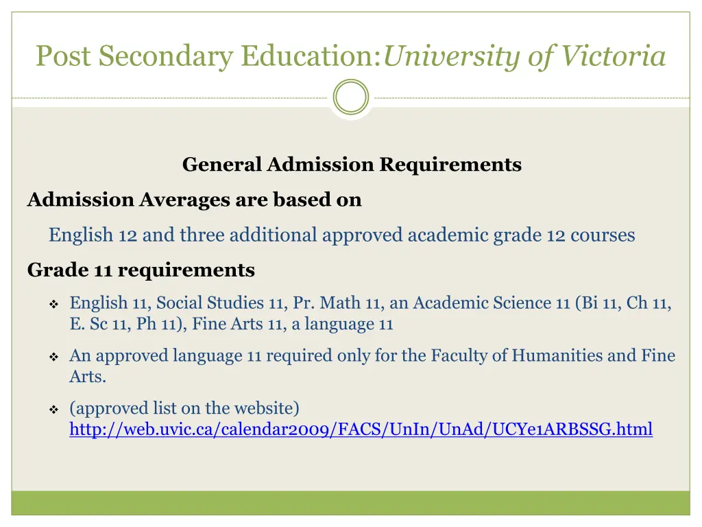 post secondary education university of victoria