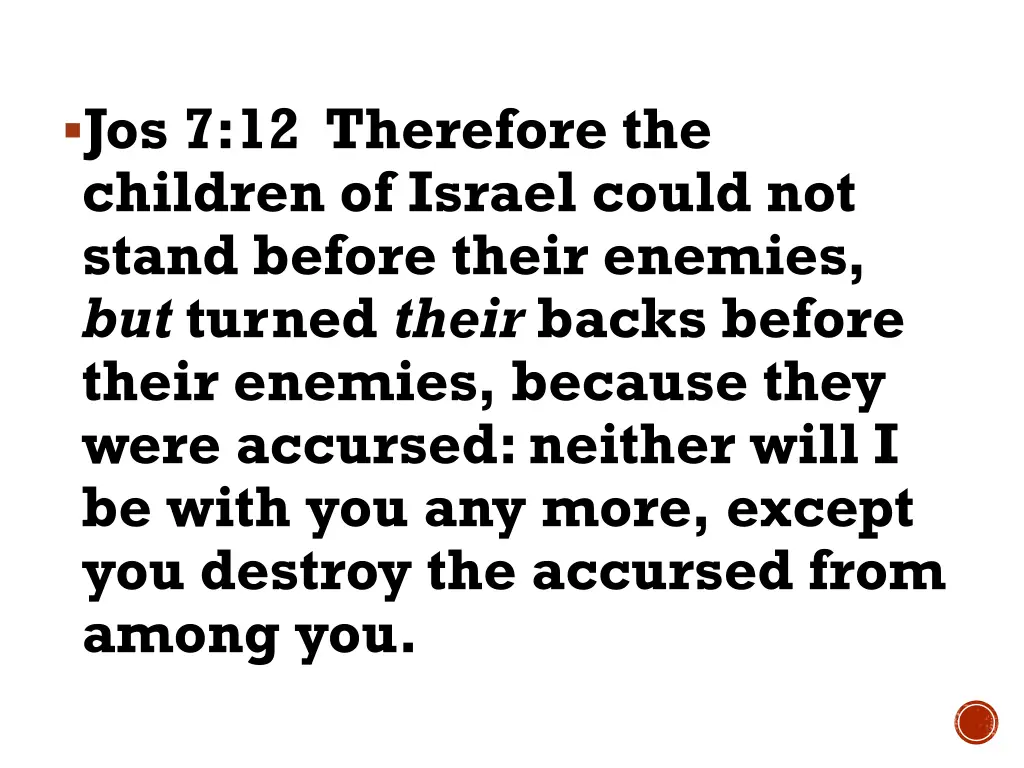 jos 7 12 therefore the children of israel could