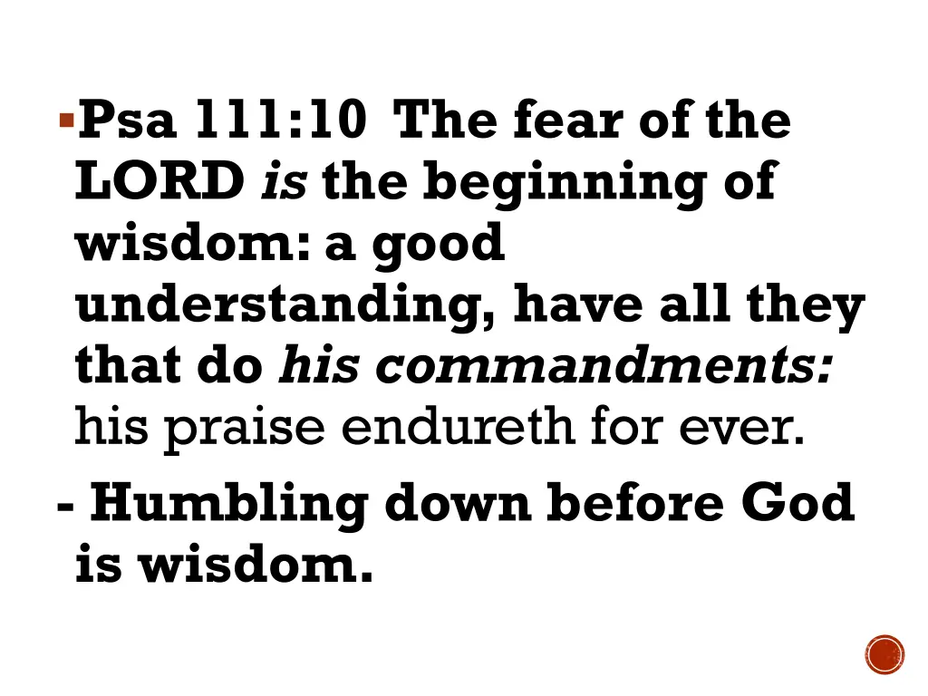 psa 111 10 the fear of the lord is the beginning