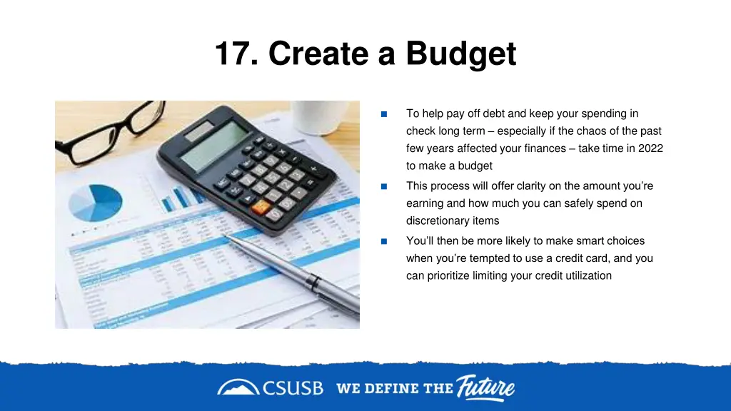 17 create a budget