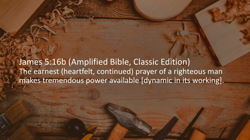 james 5 16b amplified bible classic edition