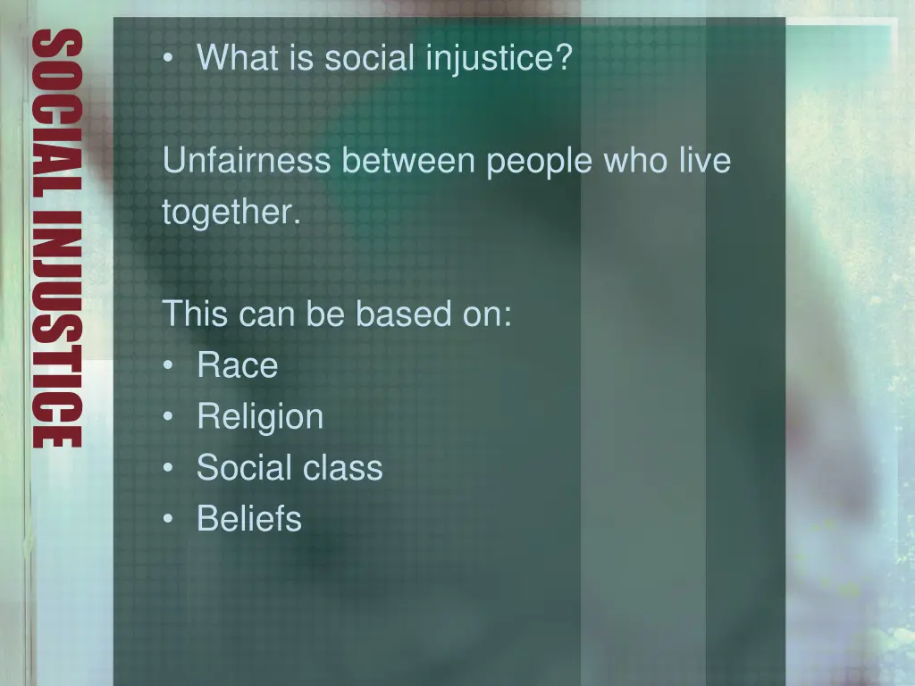 social injustice 2