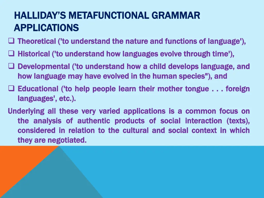 halliday halliday s s metafunctional