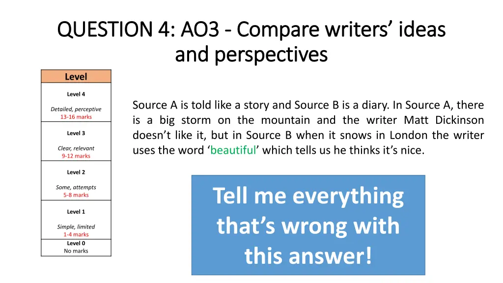 question 4 ao3 question 4 ao3 compare writers 1