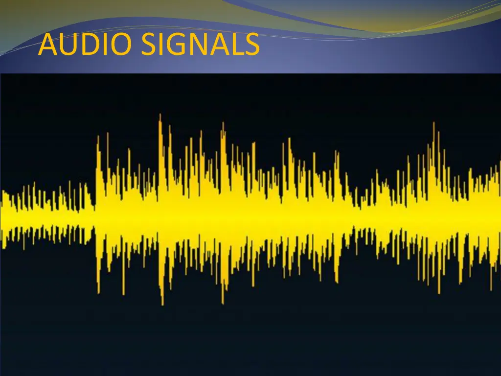 audio signals