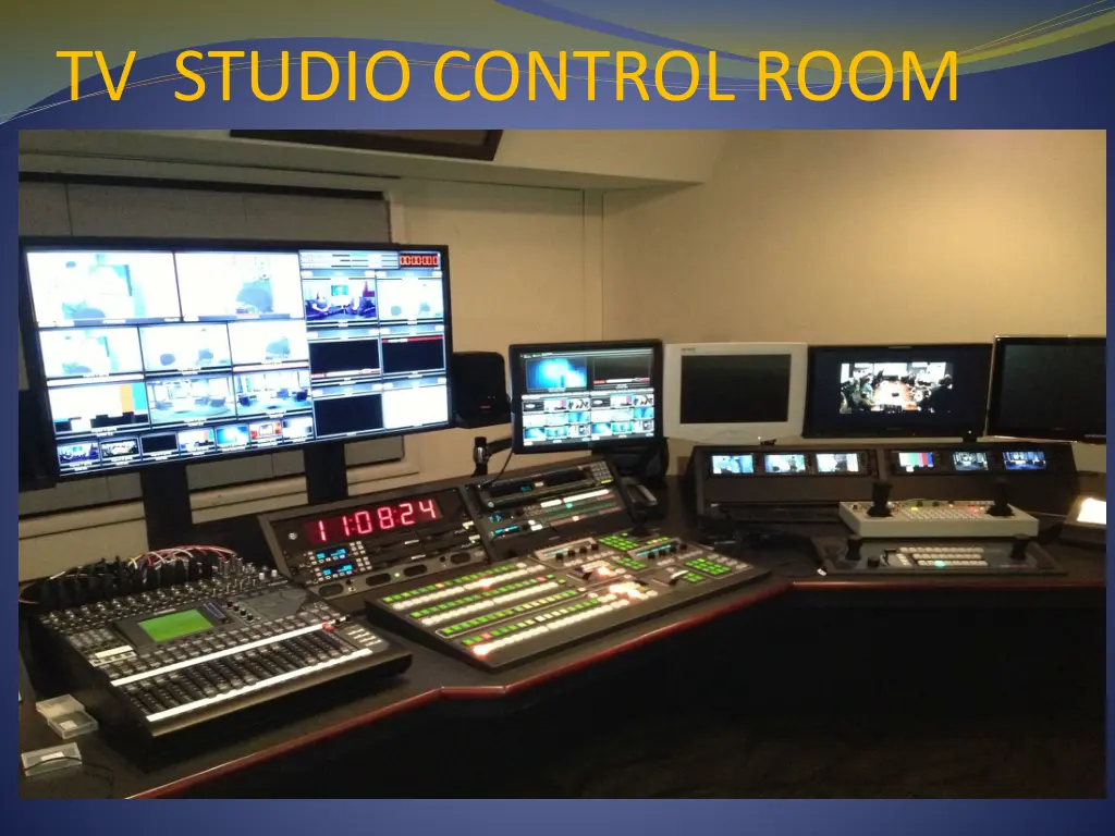 tv studio control room