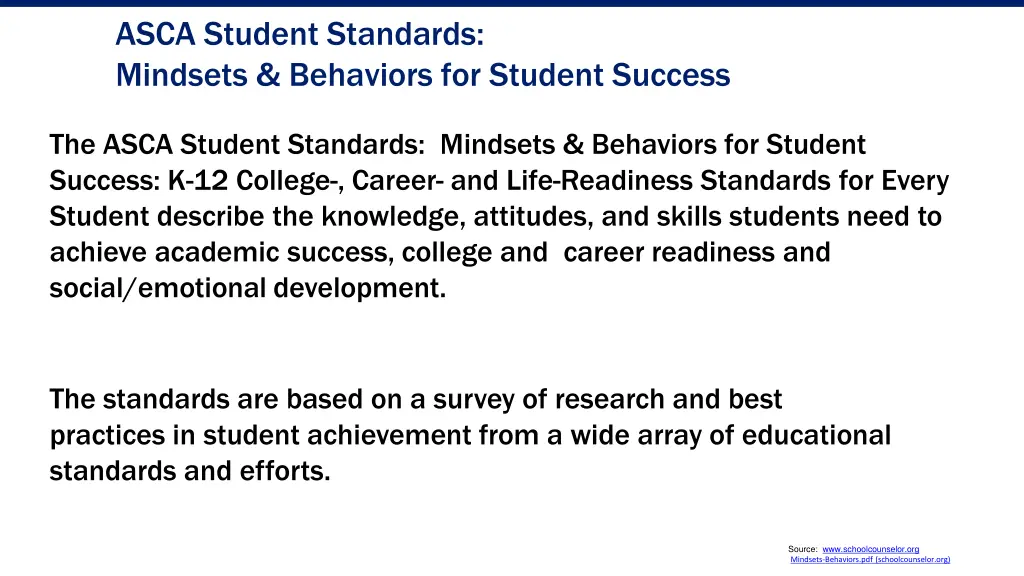 asca student standards mindsets behaviors 1