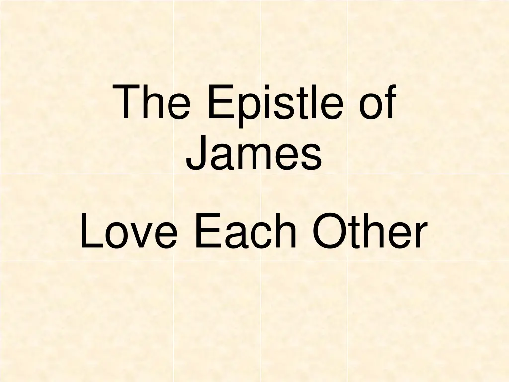 the epistle of james