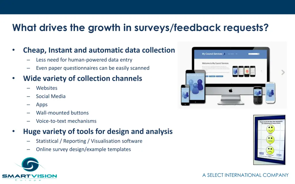 what drives the growth in surveys feedback