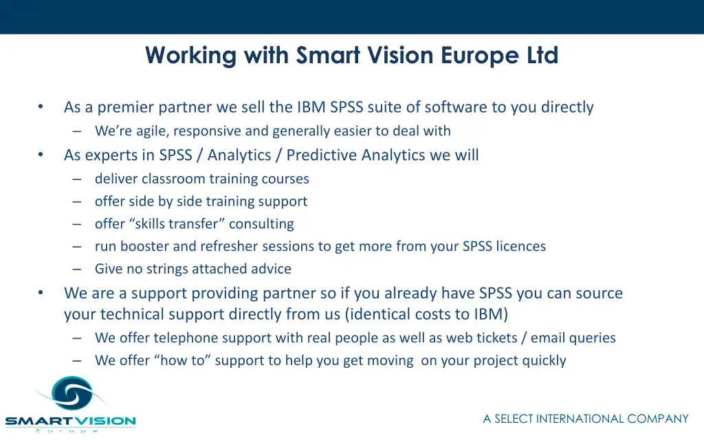 working with smart vision europe ltd