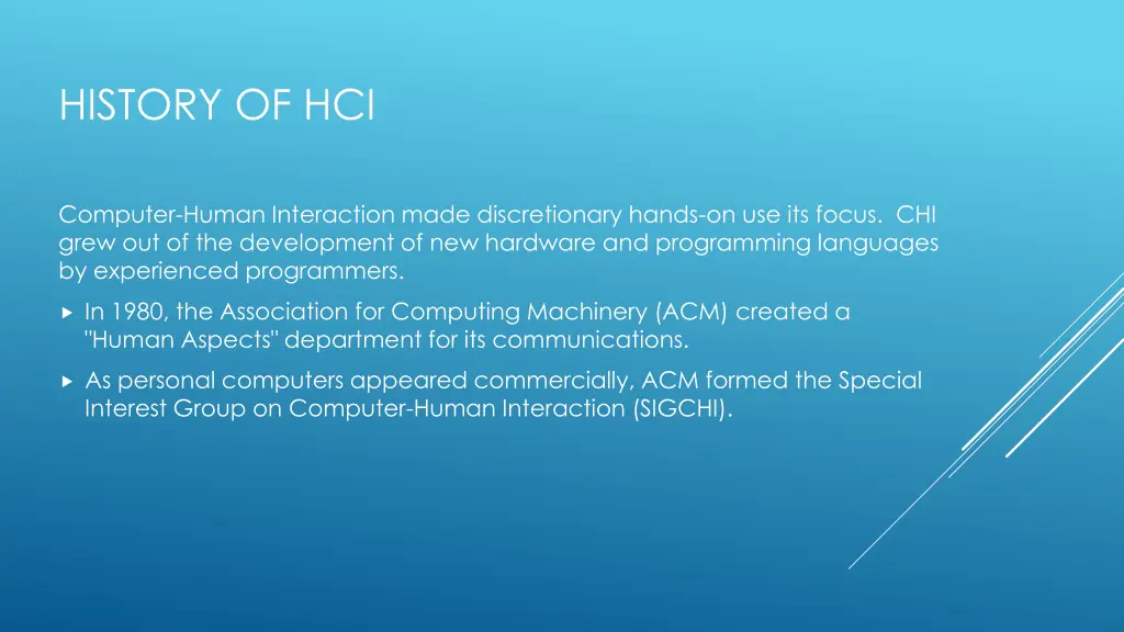 history of hci