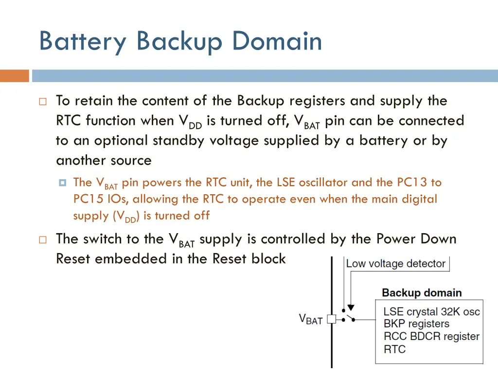 battery backup domain