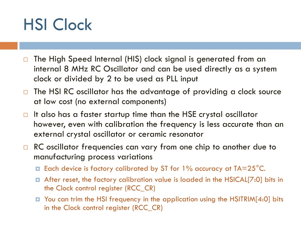 hsi clock