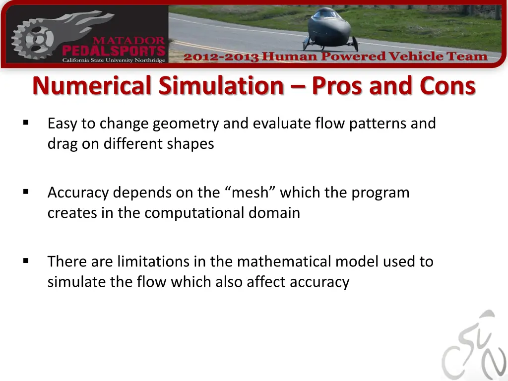 numerical simulation pros and cons