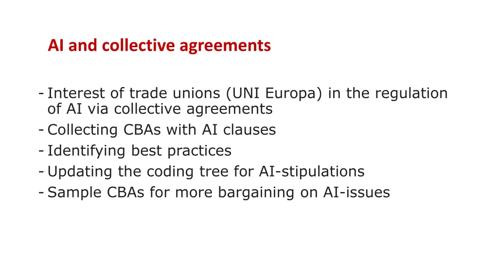 ai and collective agreements