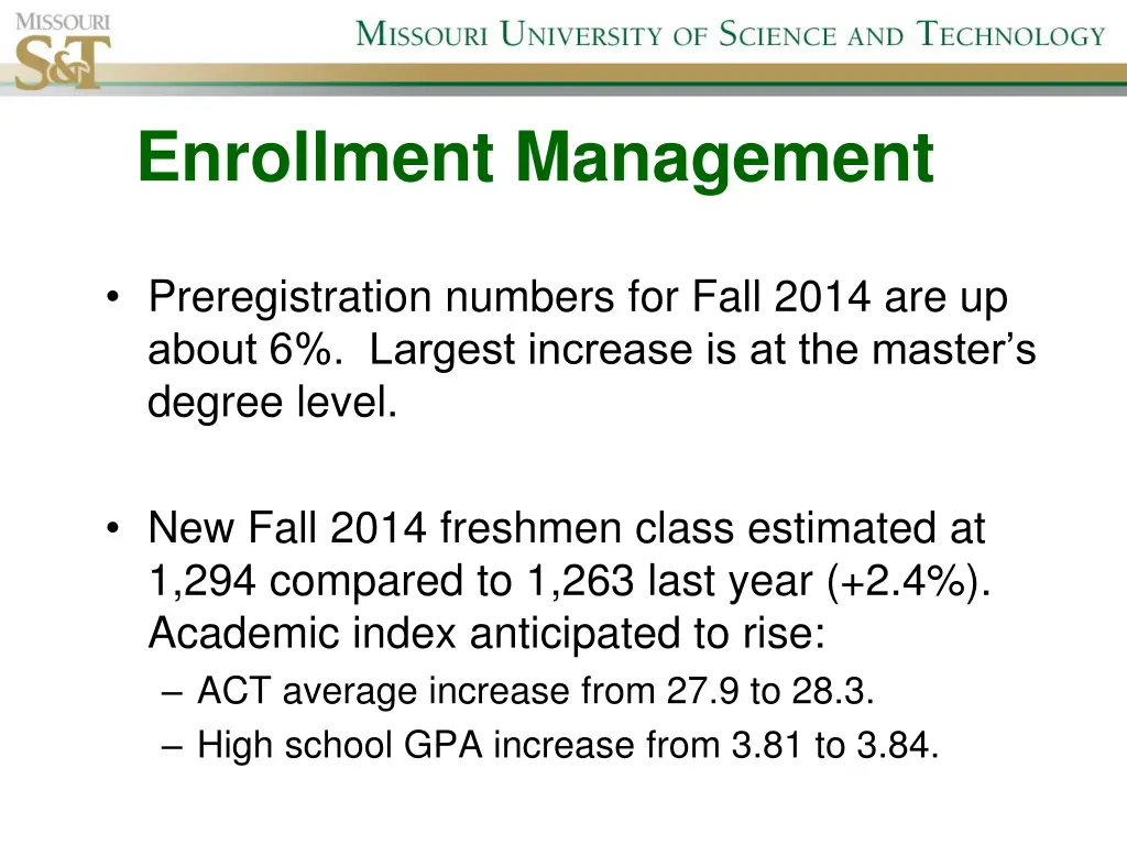 enrollment management