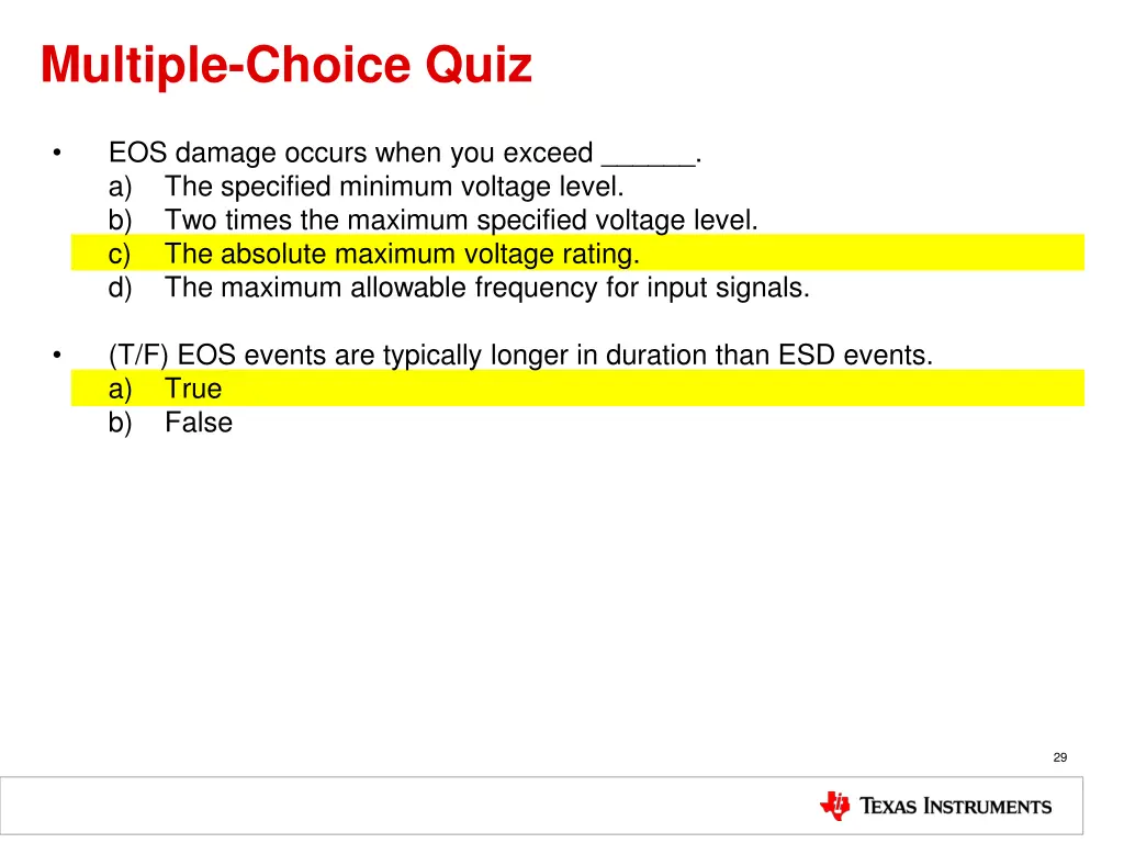 multiple choice quiz 3