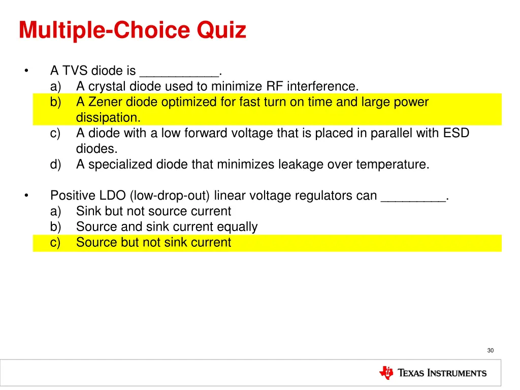 multiple choice quiz 4