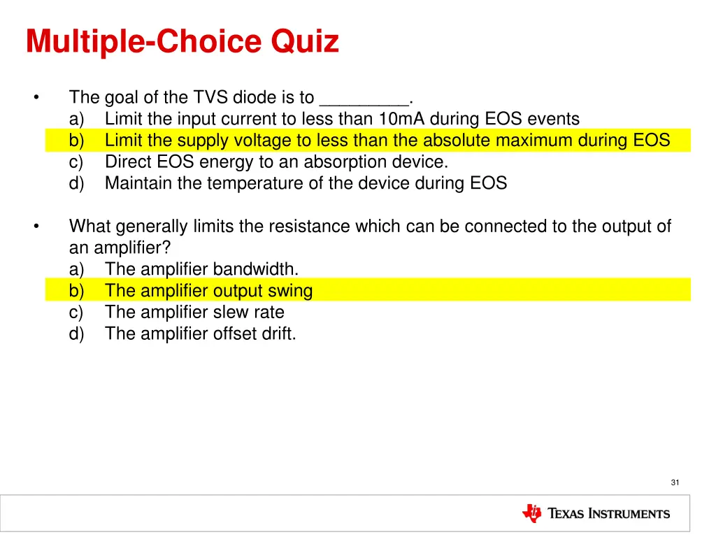 multiple choice quiz 5