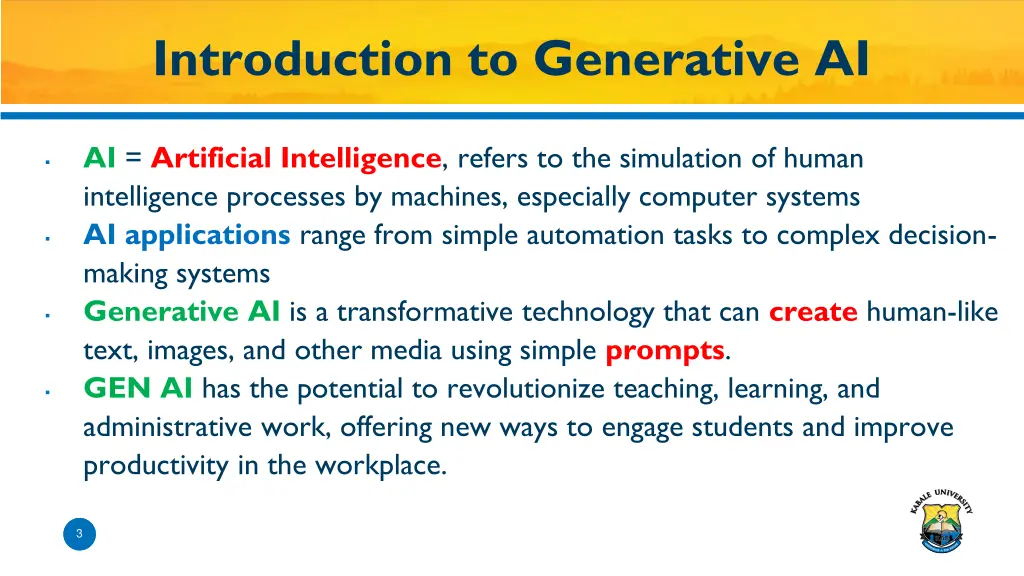 introduction to generative ai