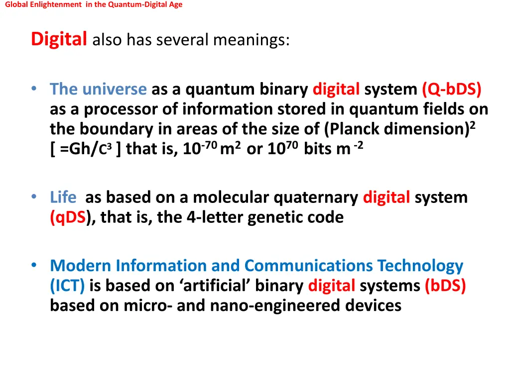 global enlightenment in the quantum digital age 6