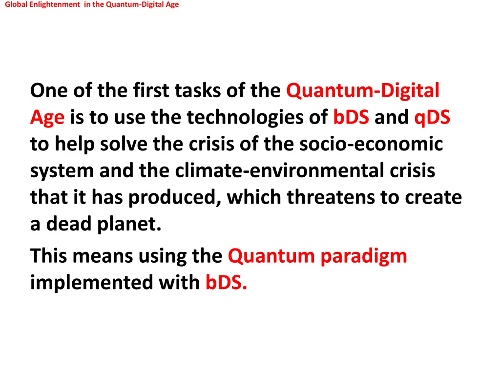 global enlightenment in the quantum digital age 7