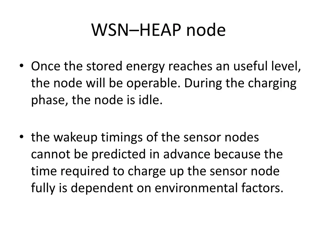 wsn heap node