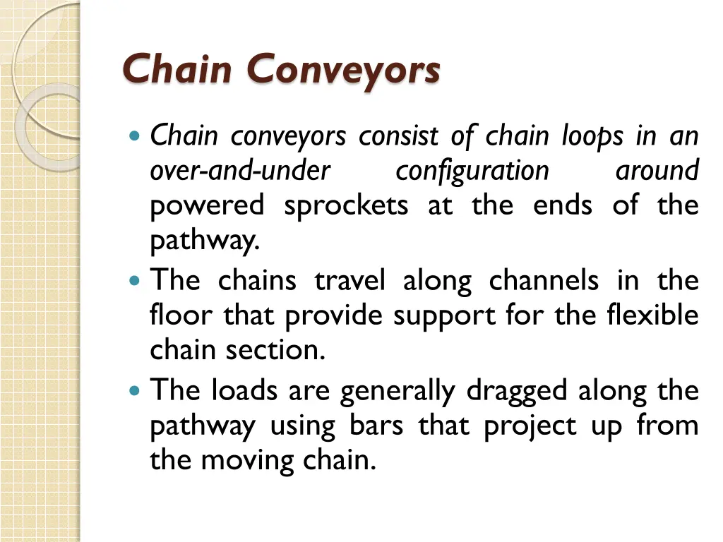 chain conveyors