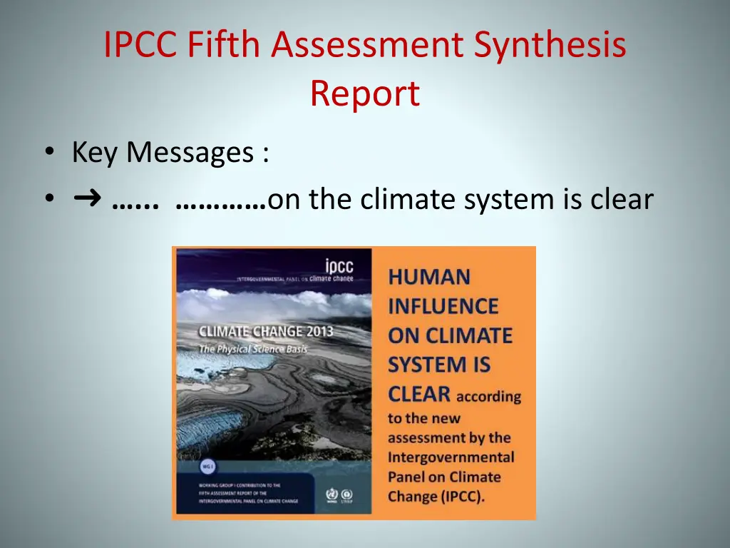 ipcc fifth assessment synthesis report 3