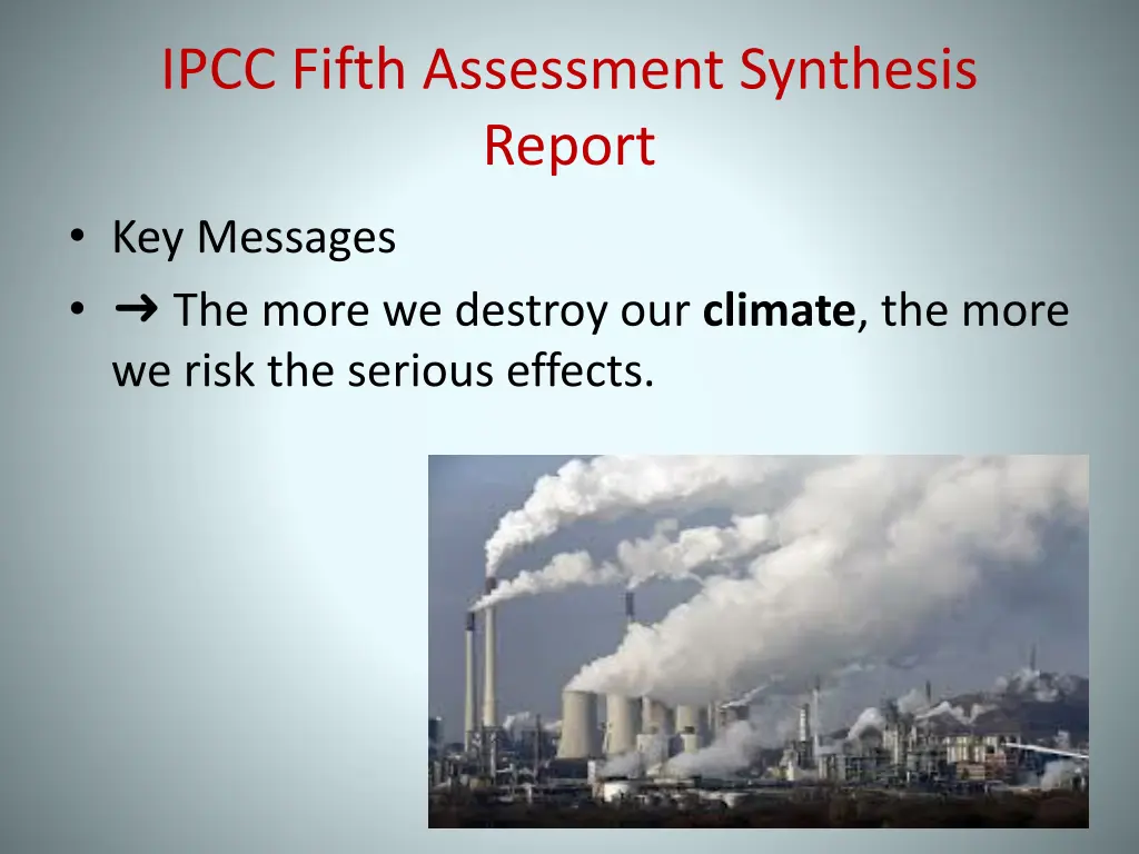 ipcc fifth assessment synthesis report 6