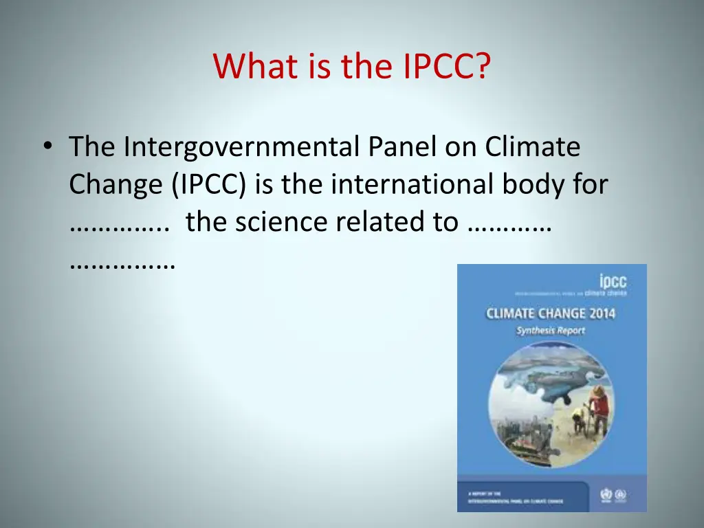 what is the ipcc 1