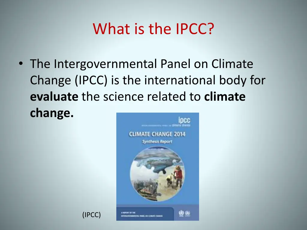 what is the ipcc 2