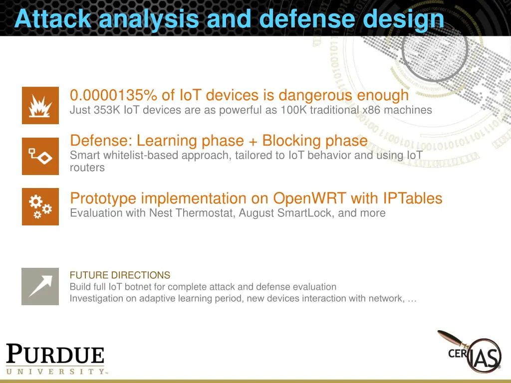 attack analysis and defense design