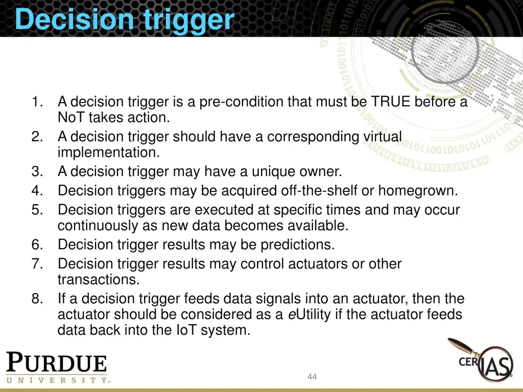 decision trigger