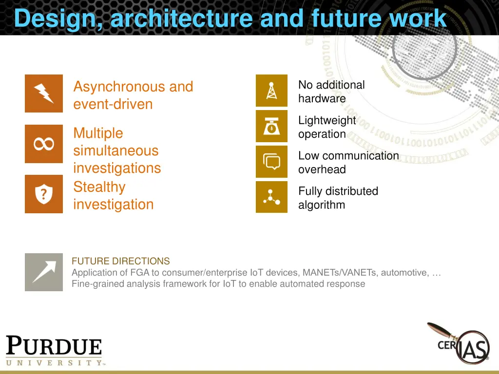 design architecture and future work