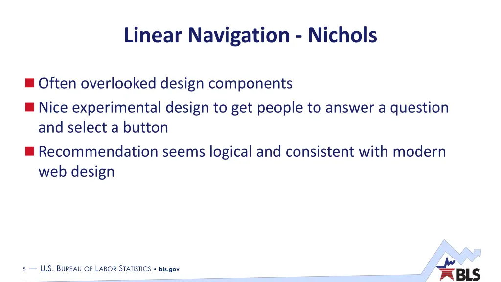 linear navigation nichols