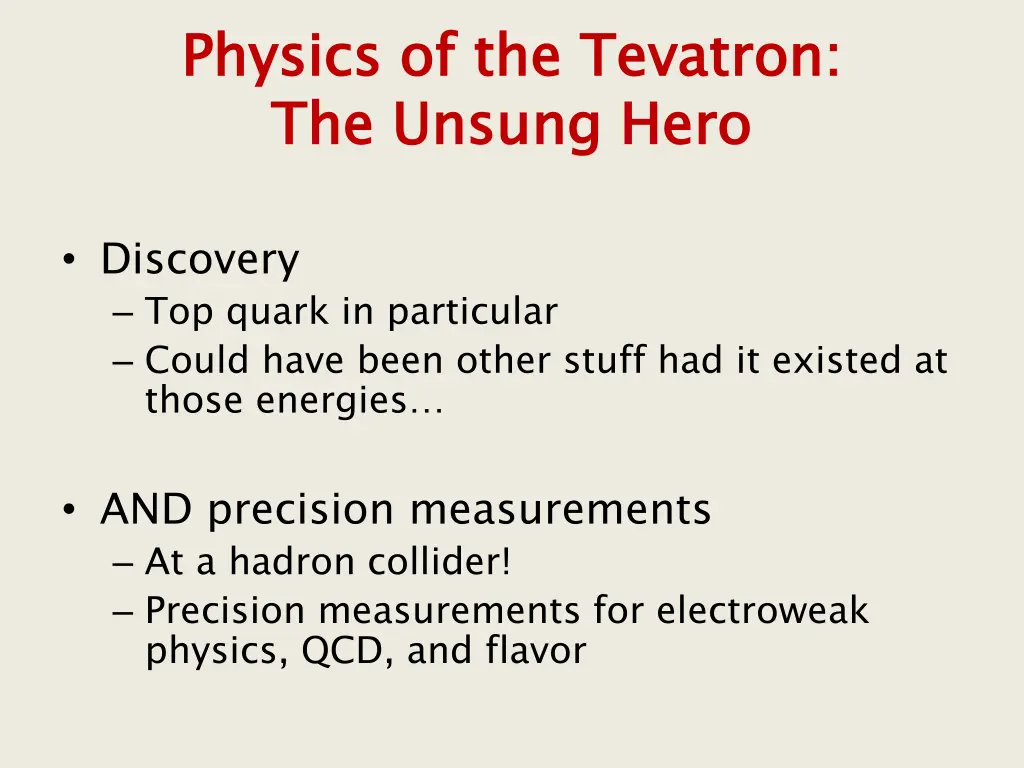 physics of the the unsung hero