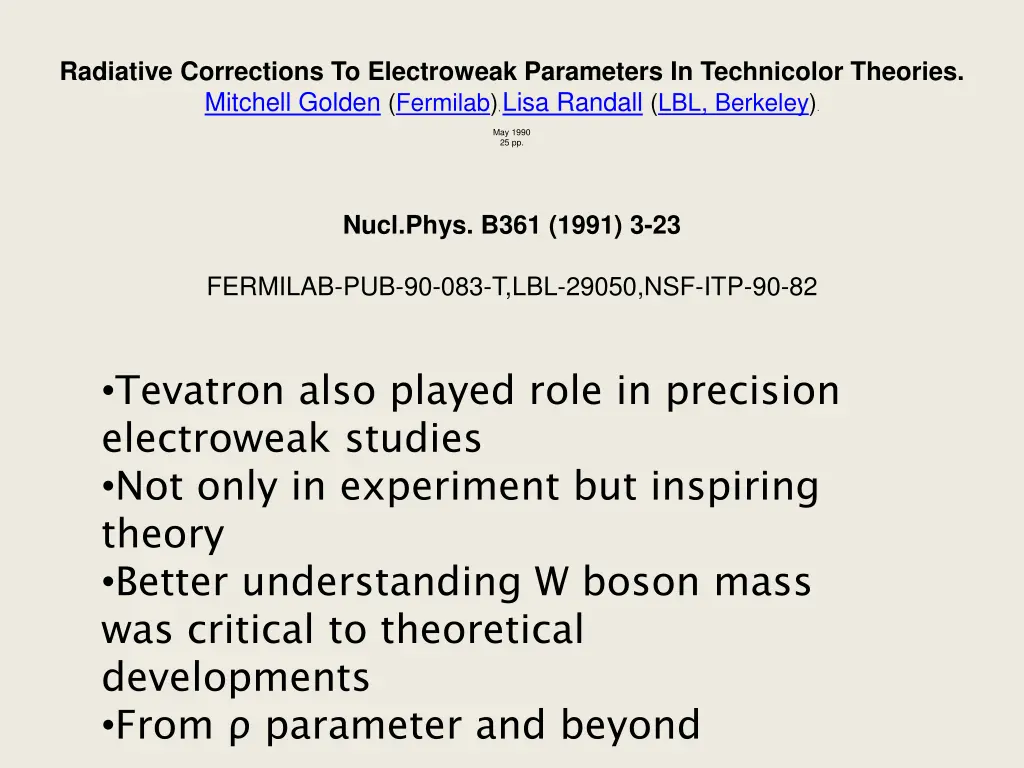 radiative corrections to electroweak parameters